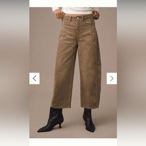 Pilcro The Kenna Heritage Mid-Rise Barrel Jeans: Corduroy Edition in 29